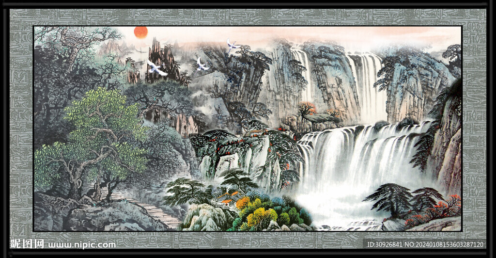 巨幅山水画 