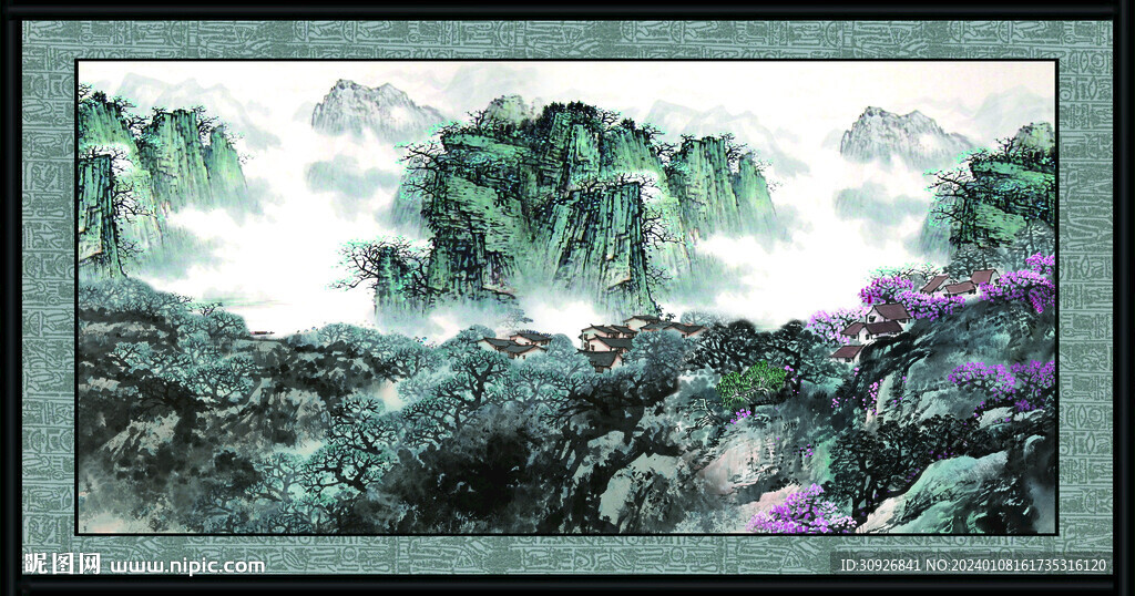巨幅山水画 