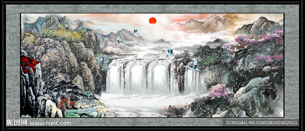巨幅山水画