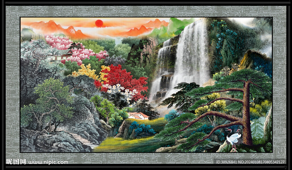 巨幅山水画 