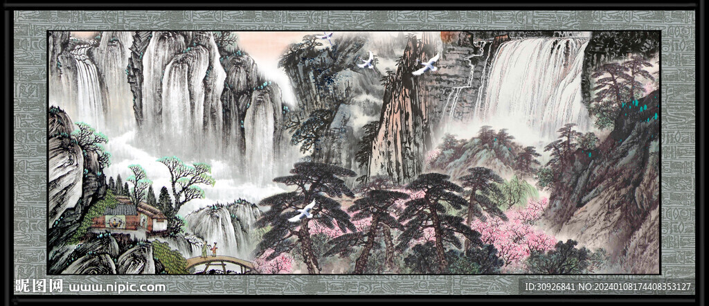 巨幅山水画
