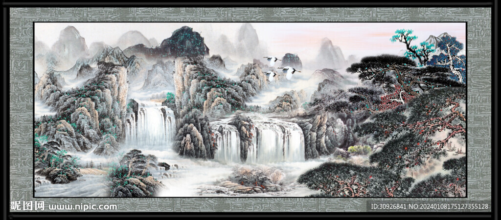 巨幅山水画
