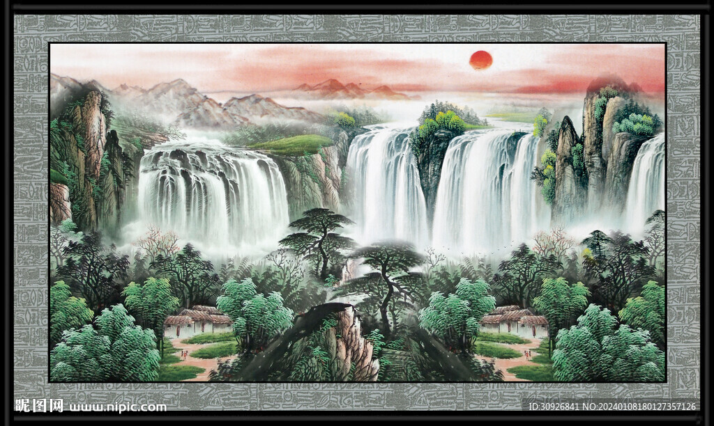 巨幅山水画