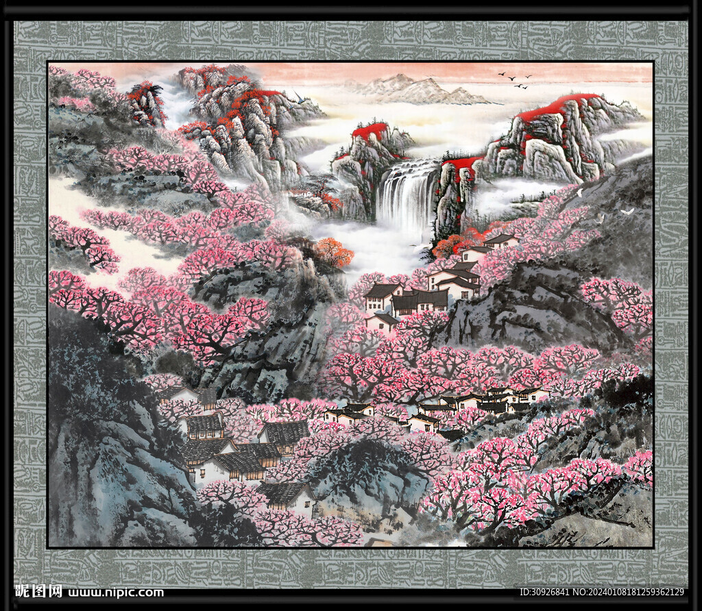 巨幅山水画 