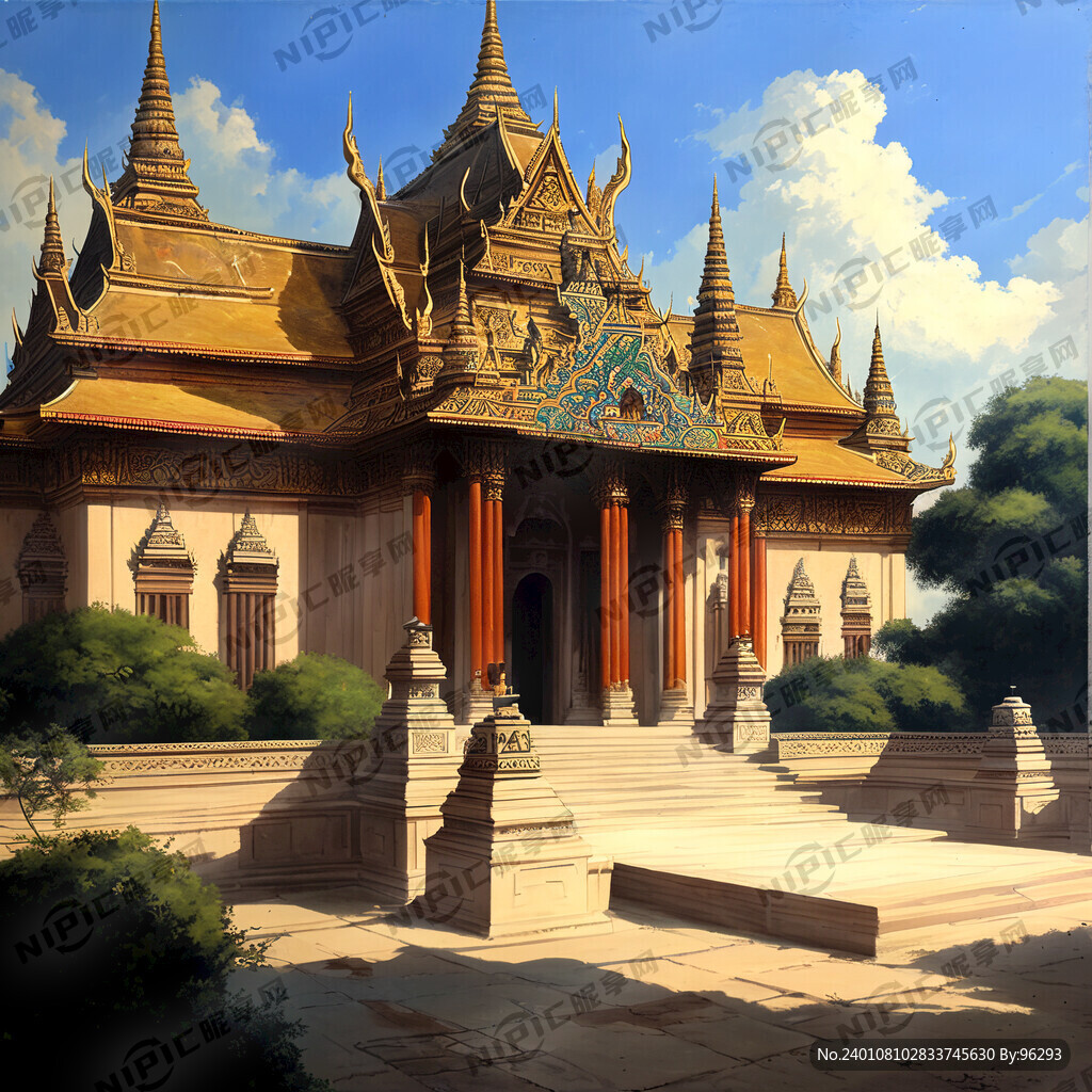 宫殿 寺庙手绘画