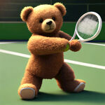 打网球的泰迪熊