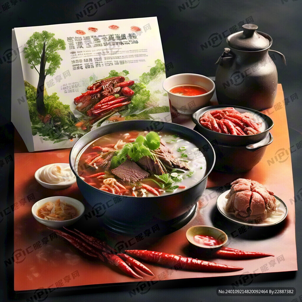 一个餐饮店单页主要卖酸菜牛肉火