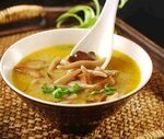 蘑菇汤莜面鱼鱼
