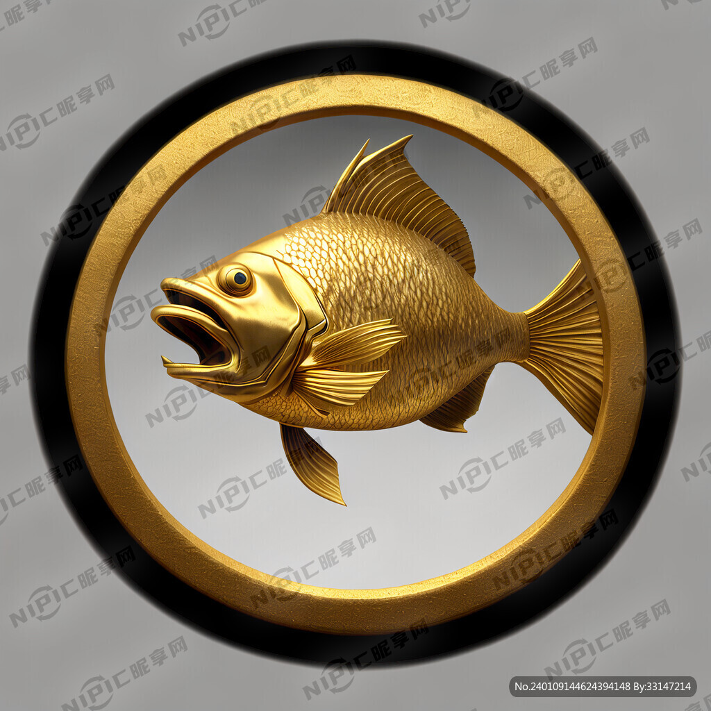 鳌鱼 金条 金属 月牙形 福