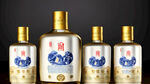 晓醇忆品牌的浓香型白酒外观效果图，晓醇忆为一中文白酒商标，产品外观与五粮液普五八代相近，容量为一斤。