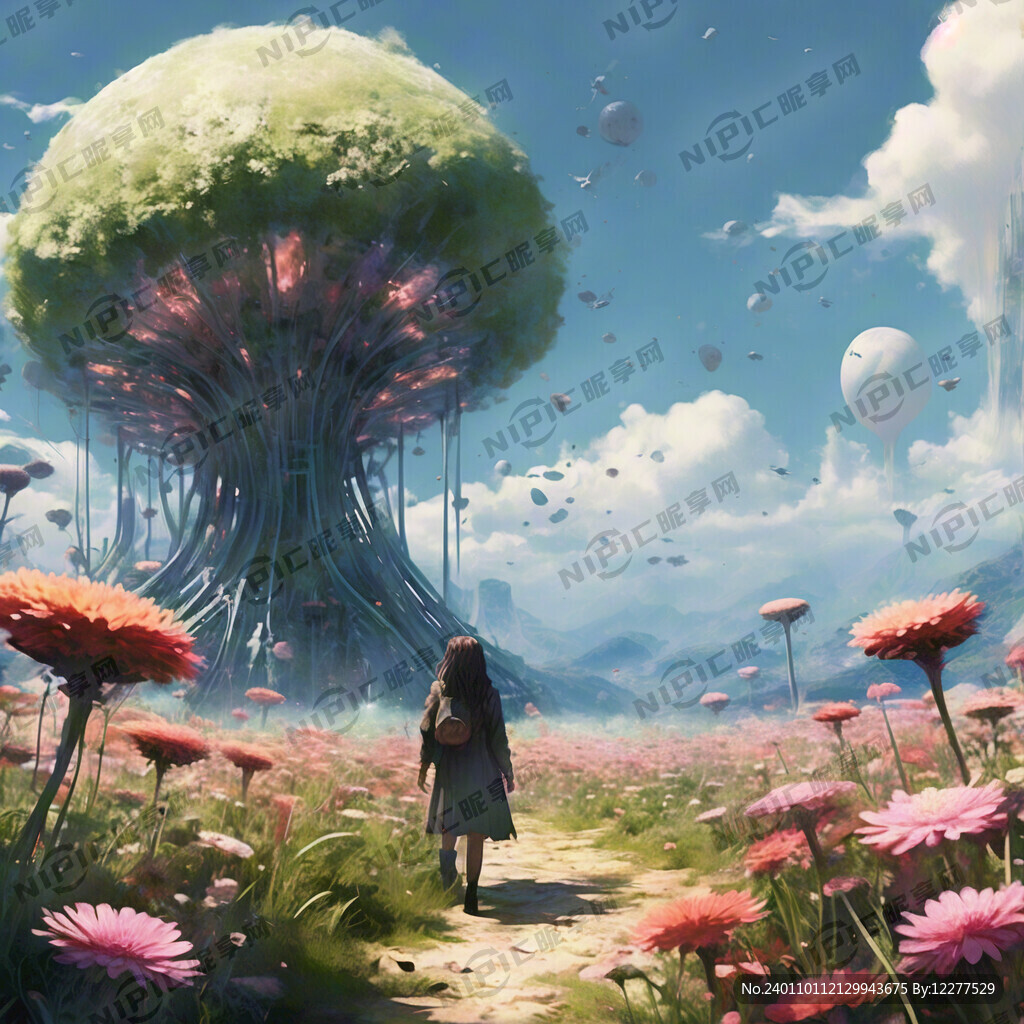 花海 空灵 大气 未来
