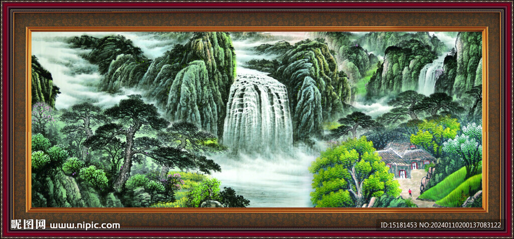 客厅山水画 