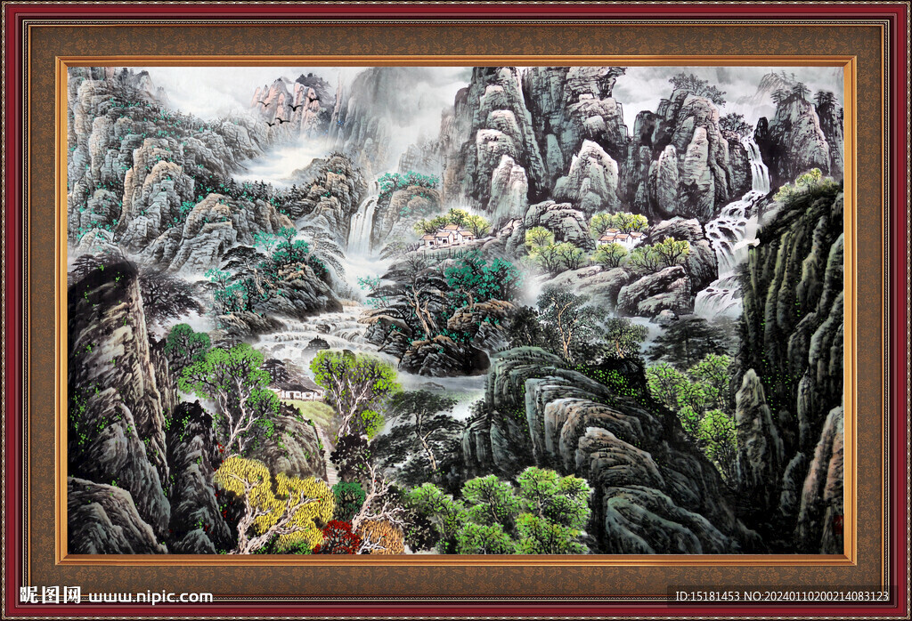 客厅山水画 