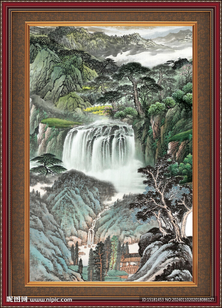 客厅山水画 
