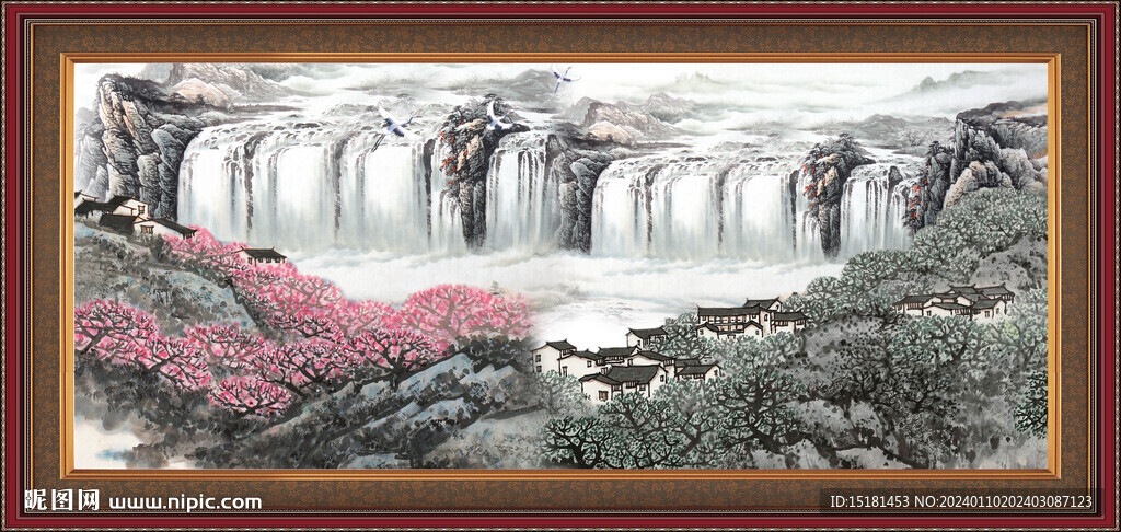 大厅山水画 