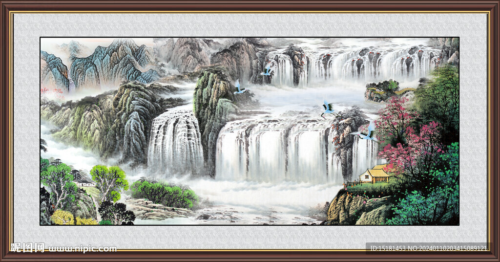 客厅山水画 