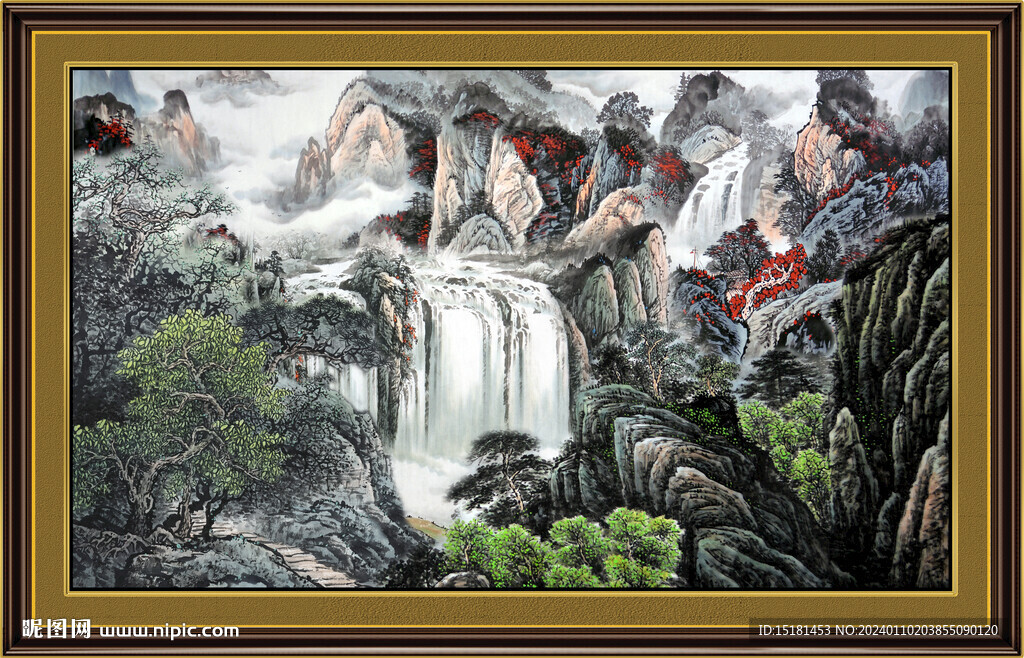 大厅山水画 