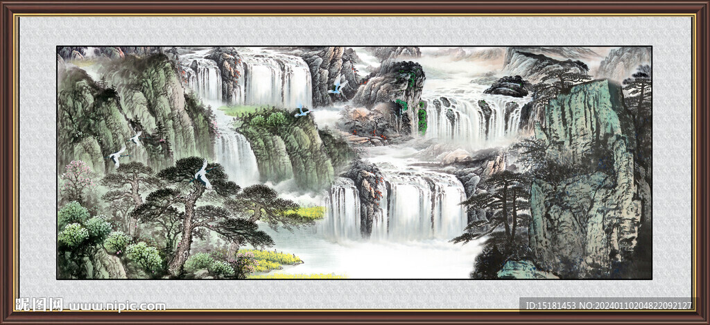 大厅山水画 