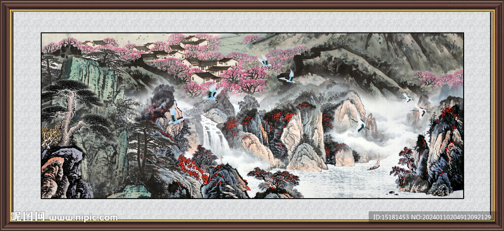 大厅山水画 