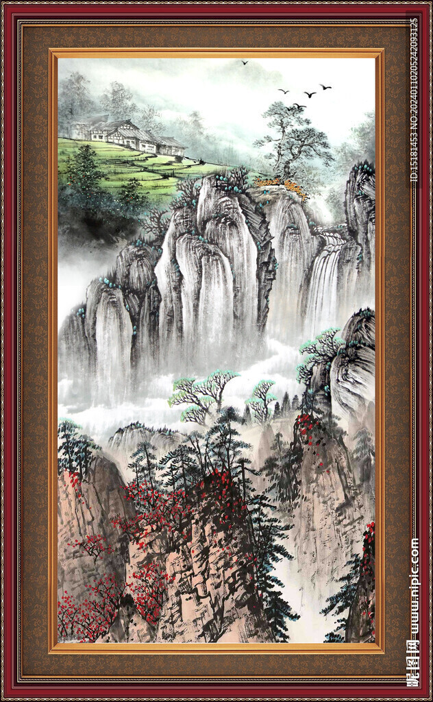 大厅山水画 