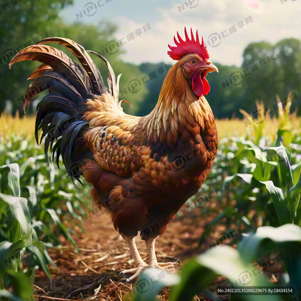 玉米地 公鸡