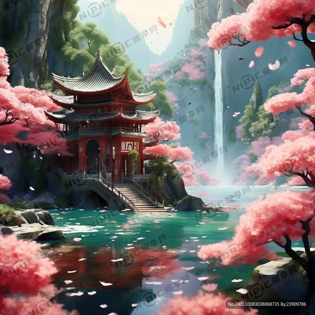 游戏梦幻唯美新中式风景 超高清
