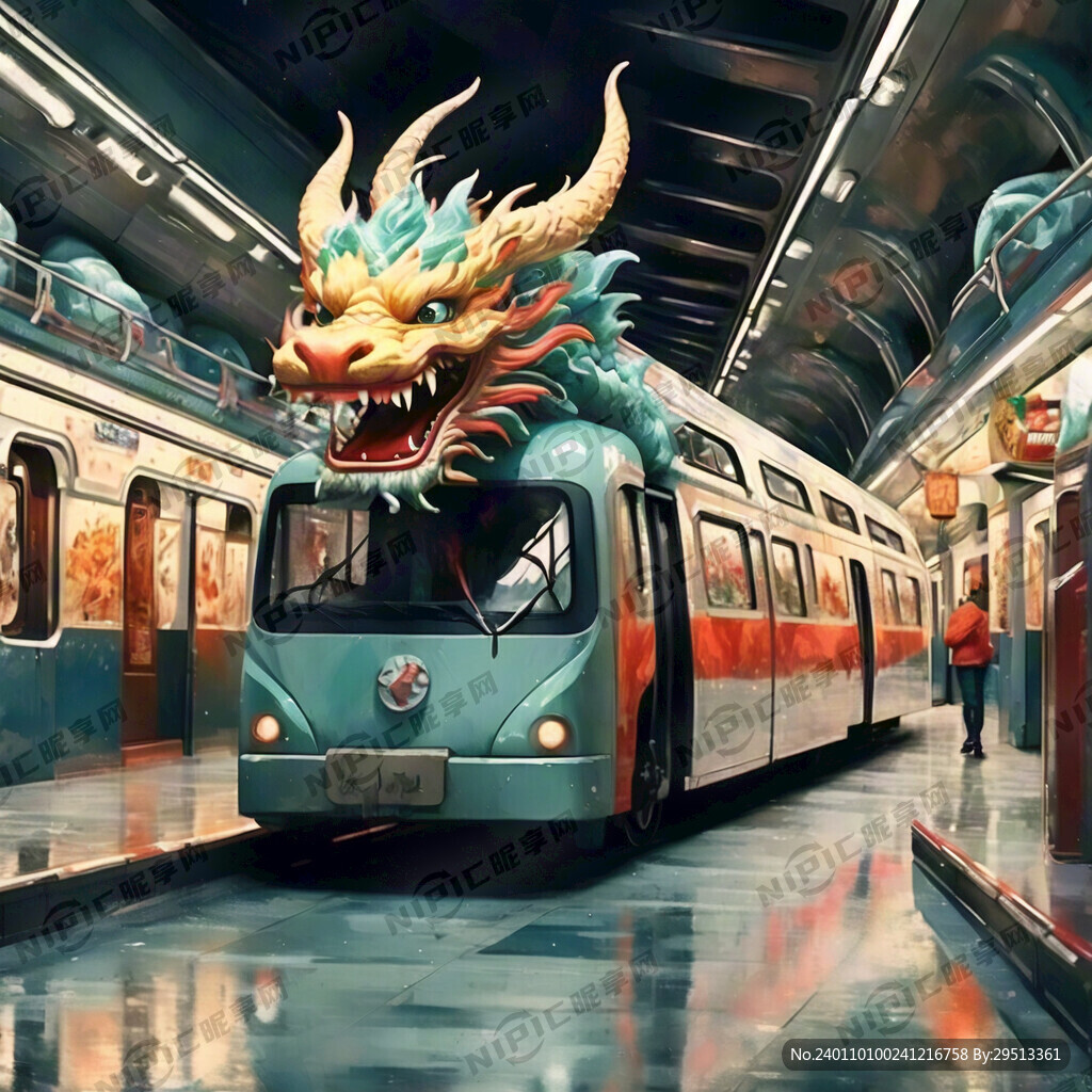 龙 地铁车 新年