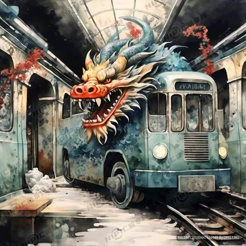 龙 地铁车 新年