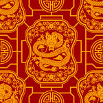 红色龙底纹