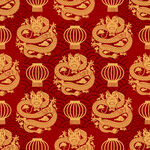红色龙底纹