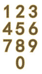 阿拉伯数字艺术字 文字矢量