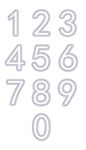 阿拉伯数字艺术字 文字矢量