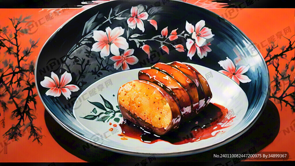 糖心流油烤蜜薯