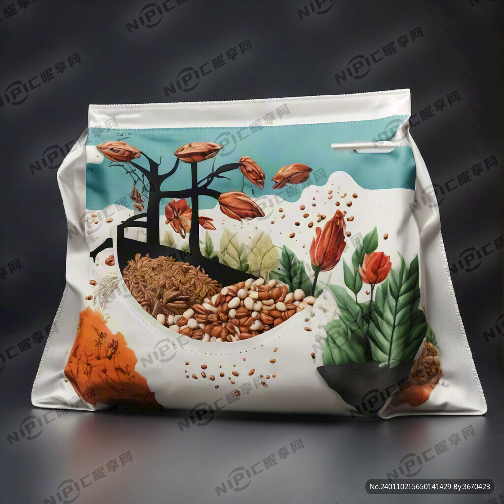 一款五谷杂粮的包装袋设计