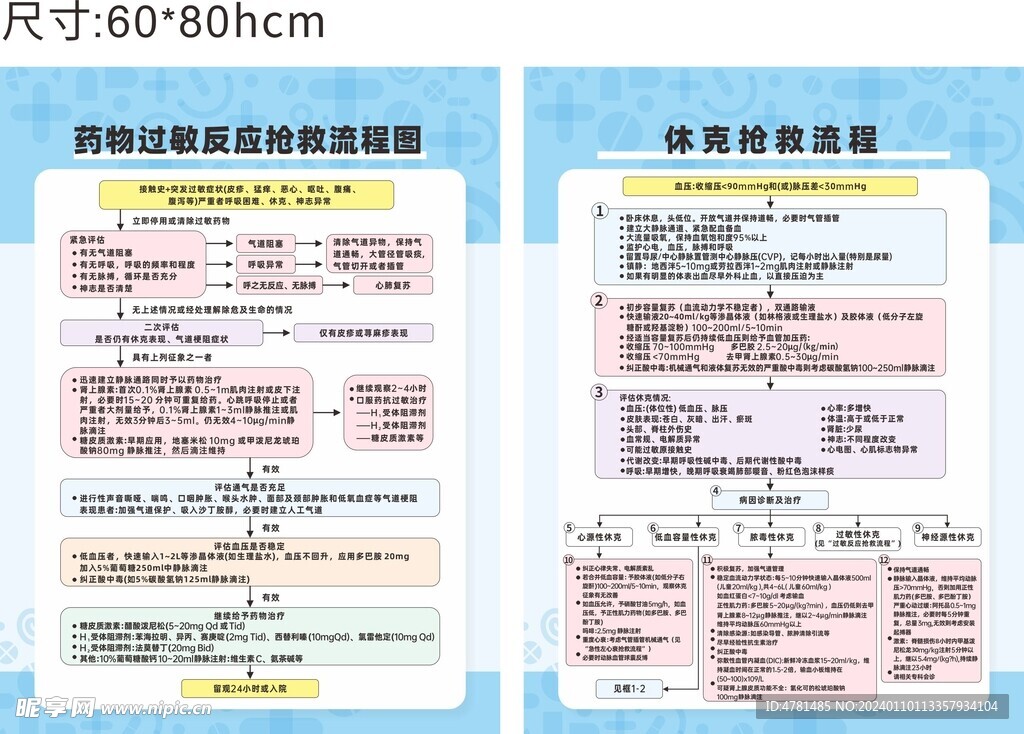 药物过敏抢救流程图