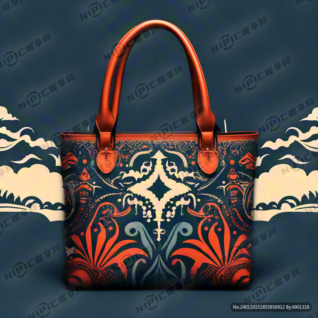 阿拉伯底纹 手提袋