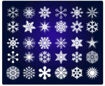 矢量雪花图标素材