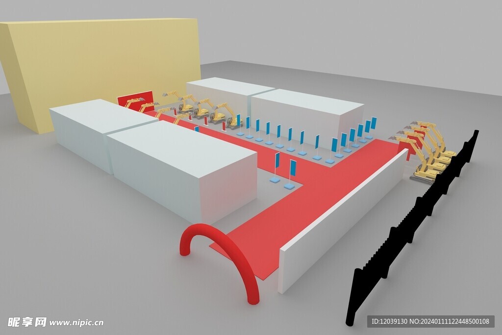 挖土机庆典3D模型