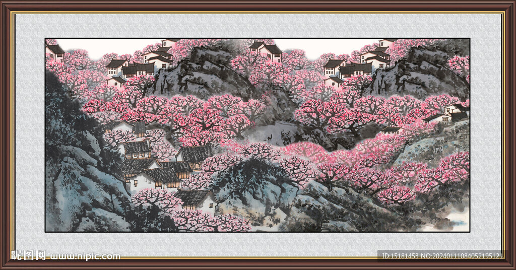 大厅山水画 