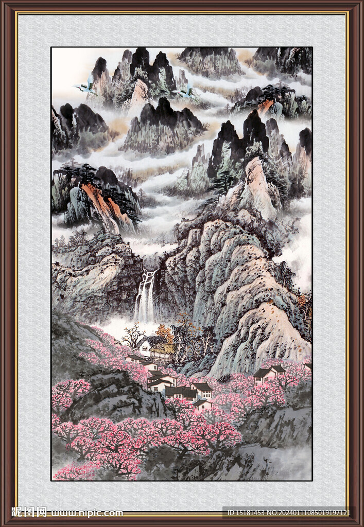 大厅山水画 