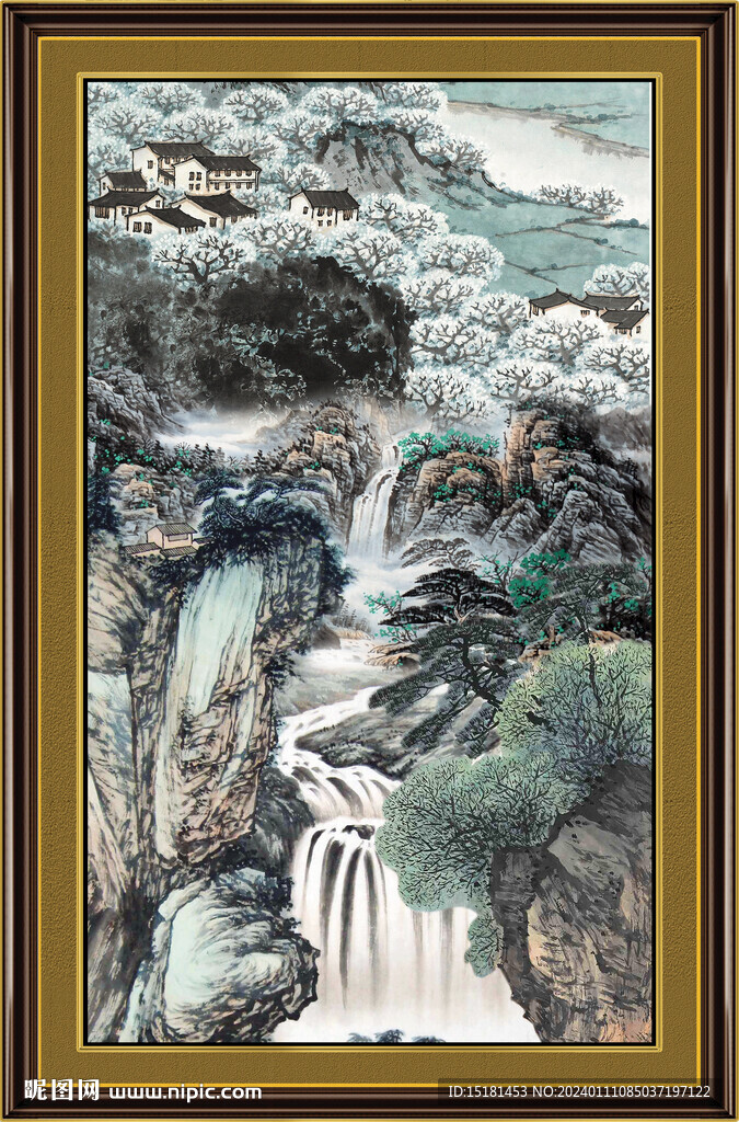 大厅山水画 