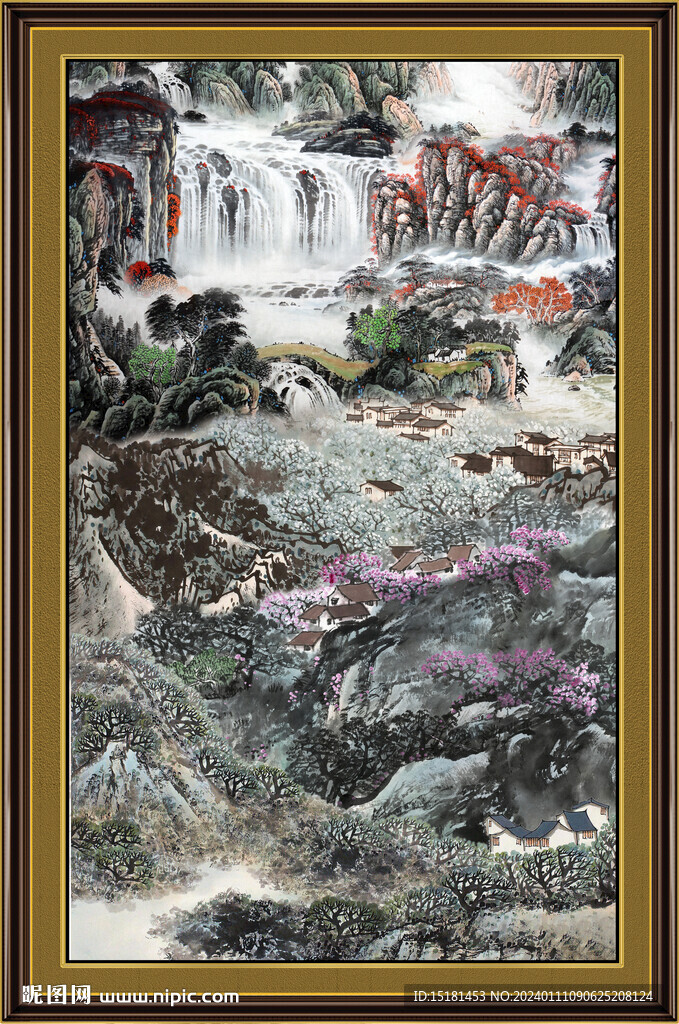 装饰山水画