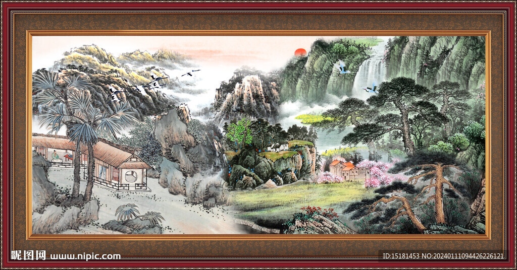 国画山水 