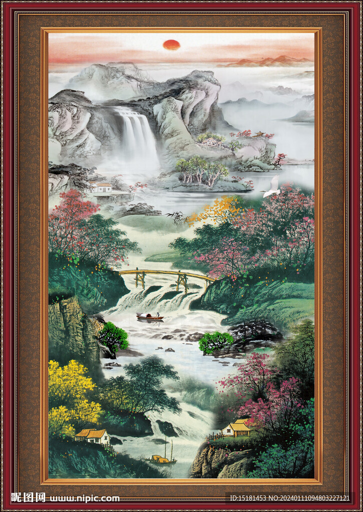 国画山水 