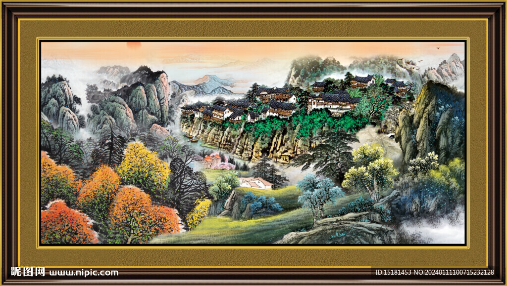 国画山水 