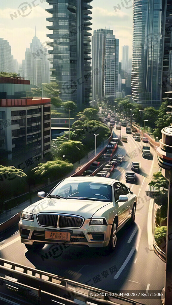 车水马龙的早高峰城市