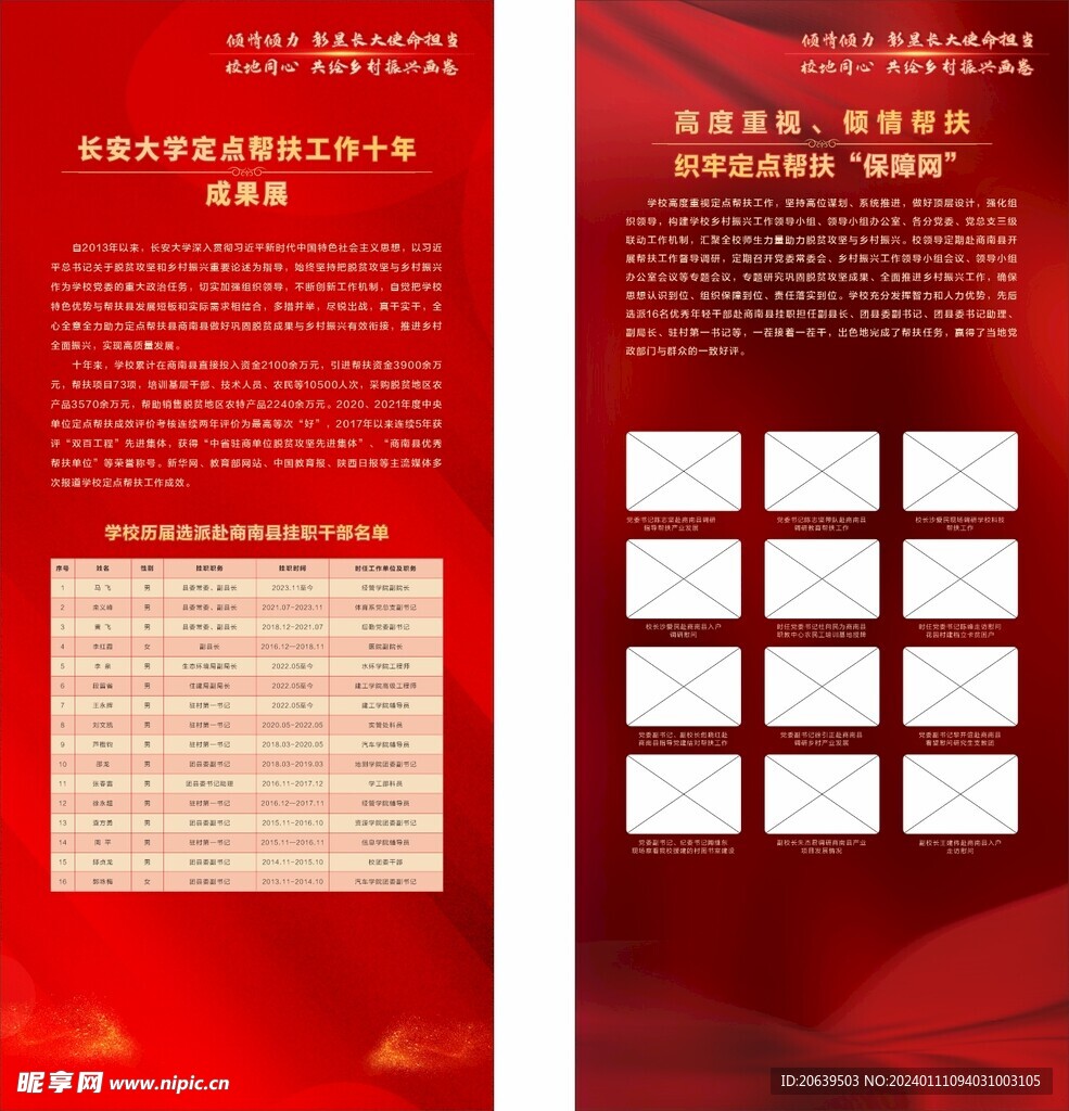 红色大气展架