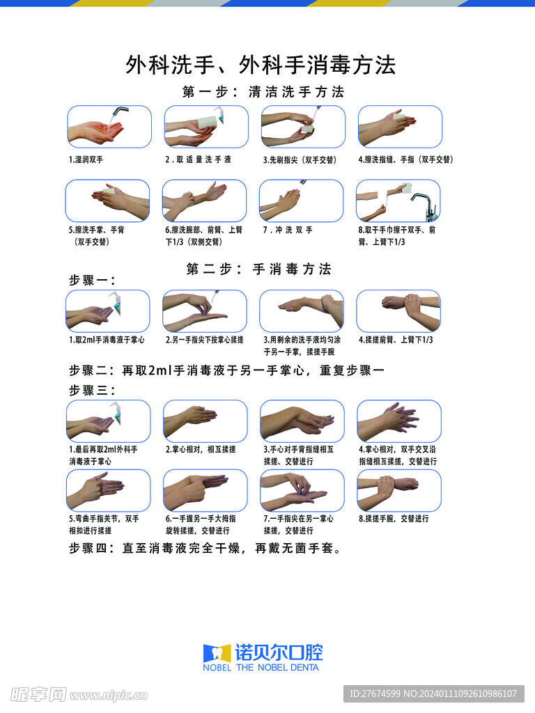 外科手消毒方法