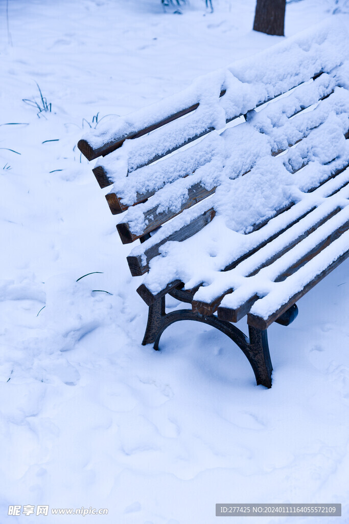 雪与长椅