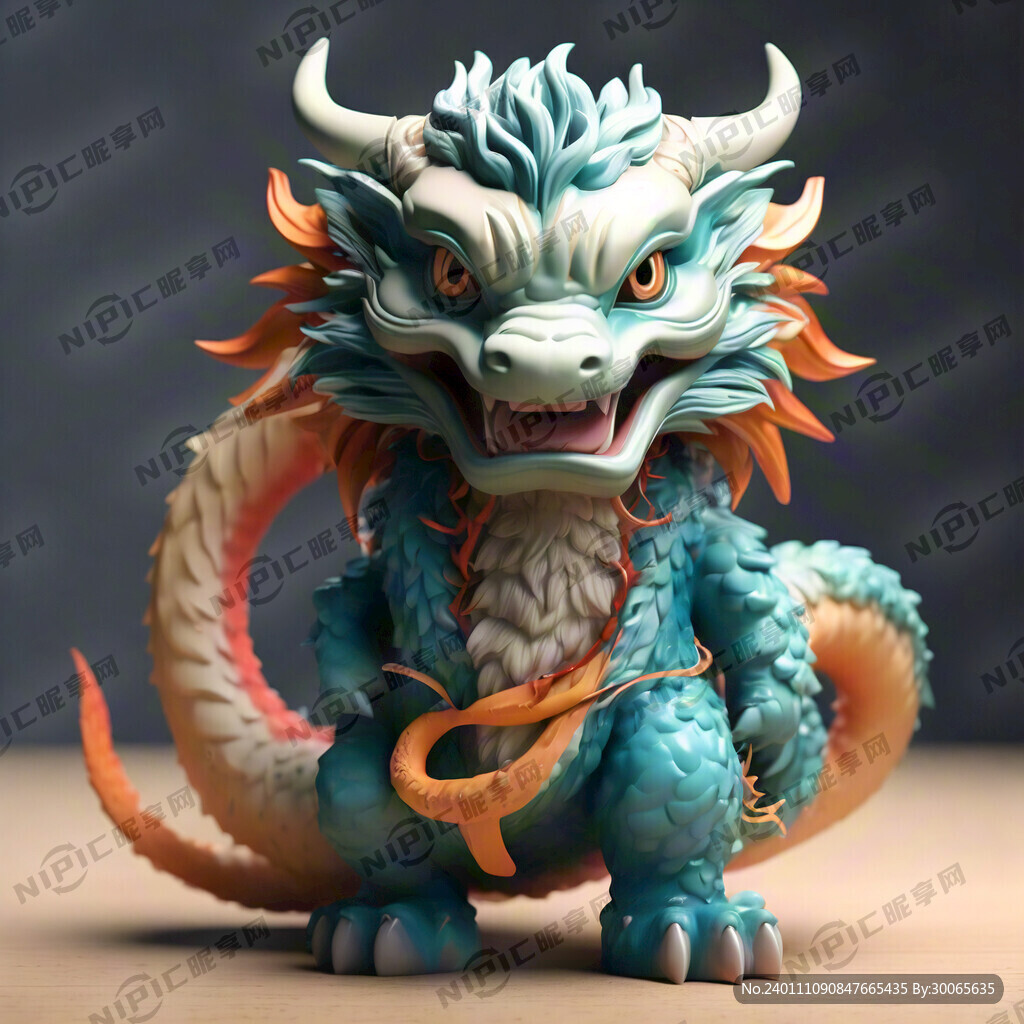 神兽青龙 3D图